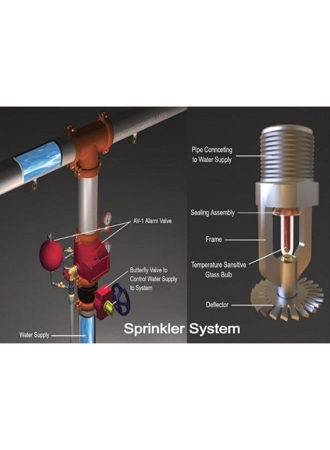 SAFEVERSE Brass Material fire Sprinkler Pendent 68 Degree Automatic Fire Sprinkler System Pendent (6) - Image 3